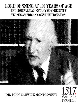 cover image of Lord Denning at 100 Years of Age